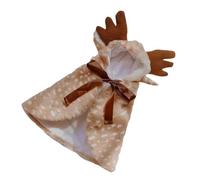 Ropa de Navidad para mascotas, capa de alce para perro, capa cálida para perro y sombrero, ropa accesorios transformados de diseñador T6I3