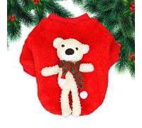 Ropa De Navidad para Perros - Ropa Cálida Linda con Forma de Oso de Peluche | Traje De para Perros, para Razas Pequeñas, Medianas Y Grandes, Cumpleaños, Tiempo Frío, Invierno