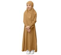 Ropa de oración para Niñas Ramadán Burka Khimar Abaya Conjunto de Vestidos Islámicos Vestido de Oración Musulmana Vestidos Khimar Abaya Conjunto Niños Ropa de Oración para Mujeres Namaz Elbisesi Kadin