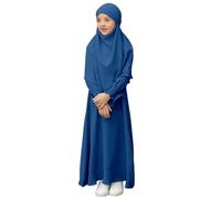 Ropa de oración para Niñas Ramadán Burka Khimar Abaya Conjunto de Vestidos Islámicos Vestido de Oración Musulmana Vestidos Khimar Abaya Conjunto Niños Ropa de Oración para Mujeres Namaz Elbisesi Kadin