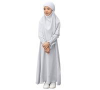 Ropa de oración para Niñas Ramadán Burka Khimar Abaya Conjunto de Vestidos Islámicos Vestido de Oración Musulmana Vestidos Khimar Abaya Conjunto Niños Ropa de Oración para Mujeres Namaz Elbisesi Kadin