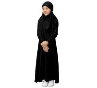 Ropa de oración para Niñas Ramadán Burka Khimar Abaya Conjunto de Vestidos Islámicos Vestido de Oración Musulmana Vestidos Khimar Abaya Conjunto Niños Ropa de Oración para Mujeres Namaz Elbisesi Kadin