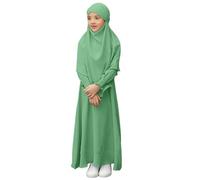 Ropa de oración para Niñas Ramadán Burka Khimar Abaya Conjunto de Vestidos Islámicos Vestido de Oración Musulmana Vestidos Khimar Abaya Conjunto Niños Ropa de Oración para Mujeres Namaz Elbisesi Kadin
