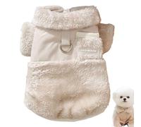 Ropa de otoño para Perros - Abrigo cálido para Clima frío para Cachorros con Anillo de Cuerda - Ropa de algodón para Perros Grandes de Doble Cara Ropa cálida para Perros para Interiores