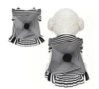 Ropa de perro con estampado de agujeros negros con ilusión óptica 3D, bonita falda para mascotas, vestido de princesa para perro, vestido de gato con volantes para gato, traje transpirable para
