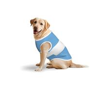 Ropa de perro con estampado de bandera argentina para perros grandes, camisa y camisa para mascotas, apta para perros medianos a grandes