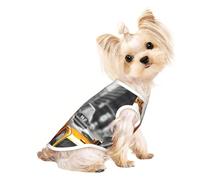 Ropa de perro con estampado de jirafa en Nueva York, camisetas para perros pequeños, transpirables, para cachorros, gatitos, perros y gatos