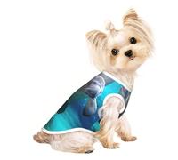 Ropa de perro con estampado de manatíes de las Indias Occidentales, camisetas para perros pequeños, transpirables, para cachorros, gatitos, perros y gatos