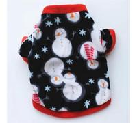 Ropa de perro con estampado lindo - Abrigo de forro polar de invierno para perros pequeños - Ropa de bulldog francés y chihuahua
