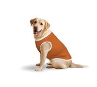 Ropa de perro con estampado marrón canela para perros grandes, camisa y camisa para mascotas, apta para perros medianos a grandes