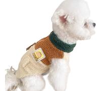 Ropa de perro | Ropa de punto con cremallera | Suéter pequeño para perros y gatos, para fotografía de animales, espectáculos, desfiles, reuniones familiares, otoño, invierno, caminar, viajes