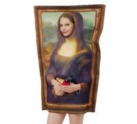 Ropa de pintura famosa, disfraces de, disfraces famosos y divertidos, colección de arte de pinturas famosas del mundo, disfraz de Mona Lisa, disfraz de la semana temática de carnaval