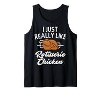 Ropa de Pollo asado, diseño Divertido para Amantes de los Pollos Camiseta sin Mangas