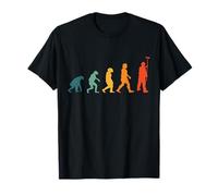 Ropa de profesiones de pintor divertido Pintor Evolución Retro Camiseta Unisex Adulto Vintage Black S Manga Larga Pequeño