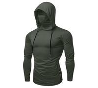 Ropa de Protección Solar Unisex Sudadera Hombre Mujer con Capucha de Protección Solar Upf50+ Suéter UV Manga Larga para Pesca Protección contra Sarpullidos Rashguard Ropa Verano