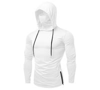 Ropa de Protección Solar Unisex Sudadera Hombre Mujer con Capucha de Protección Solar Upf50+ Suéter UV Manga Larga para Pesca Protección contra Sarpullidos Rashguard Ropa Verano