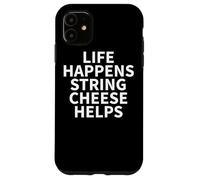 Ropa de Queso de Cuerda, Gran diseño Divertido para Amantes de los quesos Carcasa para iPhone 11