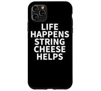 Ropa de Queso de Cuerda, Gran diseño Divertido para Amantes de los quesos Carcasa para iPhone 11 Pro MAX