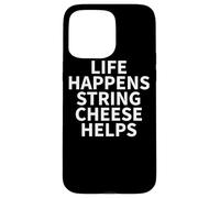 Ropa de Queso de Cuerda, Gran diseño Divertido para Amantes de los quesos Carcasa para iPhone 15 Pro MAX