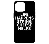 Ropa de Queso de Cuerda, Gran diseño Divertido para Amantes de los quesos Carcasa para iPhone 16 Pro MAX