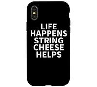 Ropa de Queso de Cuerda, Gran diseño Divertido para Amantes de los quesos Carcasa para iPhone X/XS