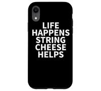 Ropa de Queso de Cuerda, Gran diseño Divertido para Amantes de los quesos Carcasa para iPhone XR