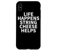 Ropa de Queso de Cuerda, Gran diseño Divertido para Amantes de los quesos Carcasa para iPhone XS MAX