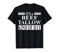 Ropa de sebo de Res | El Mejor diseño Divertido para Amantes del sebo Camiseta gráfica económica, Hombre, Negro, XL