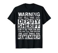 Ropa de Sheriff Adjunto, diseño Divertido de los Mejores Sheriffs Camiseta