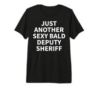 Ropa de Sheriff Adjunto | Divertido diseño de Sheriffs calvos Camiseta Premium