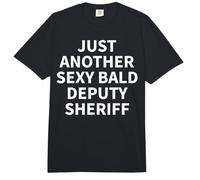 Ropa de Sheriff Adjunto | Divertido diseño de Sheriffs calvos Comfort Colors Adult Heavyweight T-Shirt