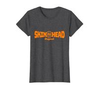 Ropa de Skinhead de Trojan, Original de 1969 Camiseta, Mujer, Jaspeado Oscuro, L
