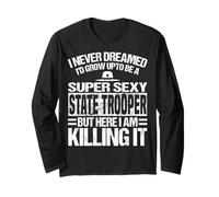 Ropa de State Trooper - Divertido diseño de Great Troopers Manga Larga