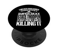 Ropa de State Trooper - Divertido diseño de Great Troopers PopSockets PopGrip Adhesivo