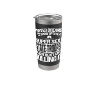 Ropa de State Trooper - Divertido diseño de Great Troopers Vaso térmico de acero inoxidable de doble pared