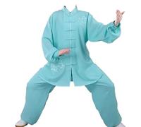 Ropa De Tai Chi De Lino Y Algodón con Bordado De Flores, Uniforme De Tai Chi Traje De Artes Marciales De Kung Fu, Ropa para Hacer Ejercicio Matutino De Kung Fu para Hombres Y Mujeres B,XL
