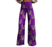 Ropa de trabajo para mujer Pantalones de enfermería para mujer, moda holgada, tallas grandes, pantalones casuales impresos, pantalones de mujer amarillos, rojo, XL