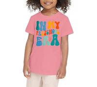 Ropa de verano para niños pequeños, camiseta para el primer día de escuela en mi camiseta preescolar, B-rosa., 3-4 años