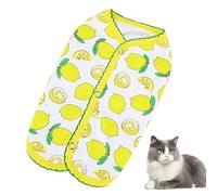 Ropa de verano para perros, ropa de verano para perros - Ropa suave sin mangas para perros con diseño de fresa - Ropa cómoda y transpirable para mascotas con botón a presión en la espalda para perros