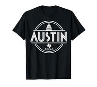 Ropa de Viaje Austin City Skyline Texas Star Camiseta