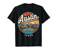 Ropa de Viaje Austin City Skyline Texas Star Camiseta