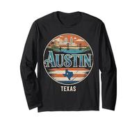 Ropa de Viaje Austin City Skyline Texas Star Manga Larga