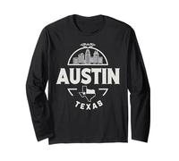 Ropa de Viaje Austin City Skyline Texas Star Manga Larga