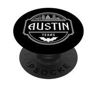 Ropa de Viaje Austin City Skyline Texas Star PopSockets PopGrip Adhesivo
