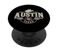 Ropa de Viaje Austin City Skyline Texas Star PopSockets PopGrip Adhesivo