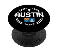Ropa de Viaje Austin City Skyline Texas Star PopSockets PopGrip Adhesivo