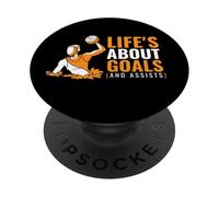 Ropa de Waterpolo para Hombre La Vida se Trata de Objetivos para niños PopSockets PopGrip Adhesivo