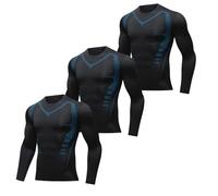 Ropa deportiva para hombre, camiseta de compresión de manga larga, camiseta de baloncesto para hombre, camiseta de manga larga para entrenamiento, correr, gimnasio, capa base, camiseta de compresión