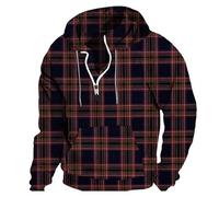 Ropa deportiva para hombre, transpirable, con diseño de retazos, sin capucha, con cremallera de un cuarto de cremallera, sudadera con capucha impresa en 3D, lisa, para deportes y al aire libre, uso