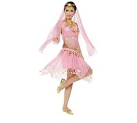 Ropa Deportiva Top de Manga Larga Pantalones Conjunto de Cinturón de Cintura Trajes de Danza Belly Dance Ropa de Baile India Conjunto de Danza del Vientre para Mujer Traje
